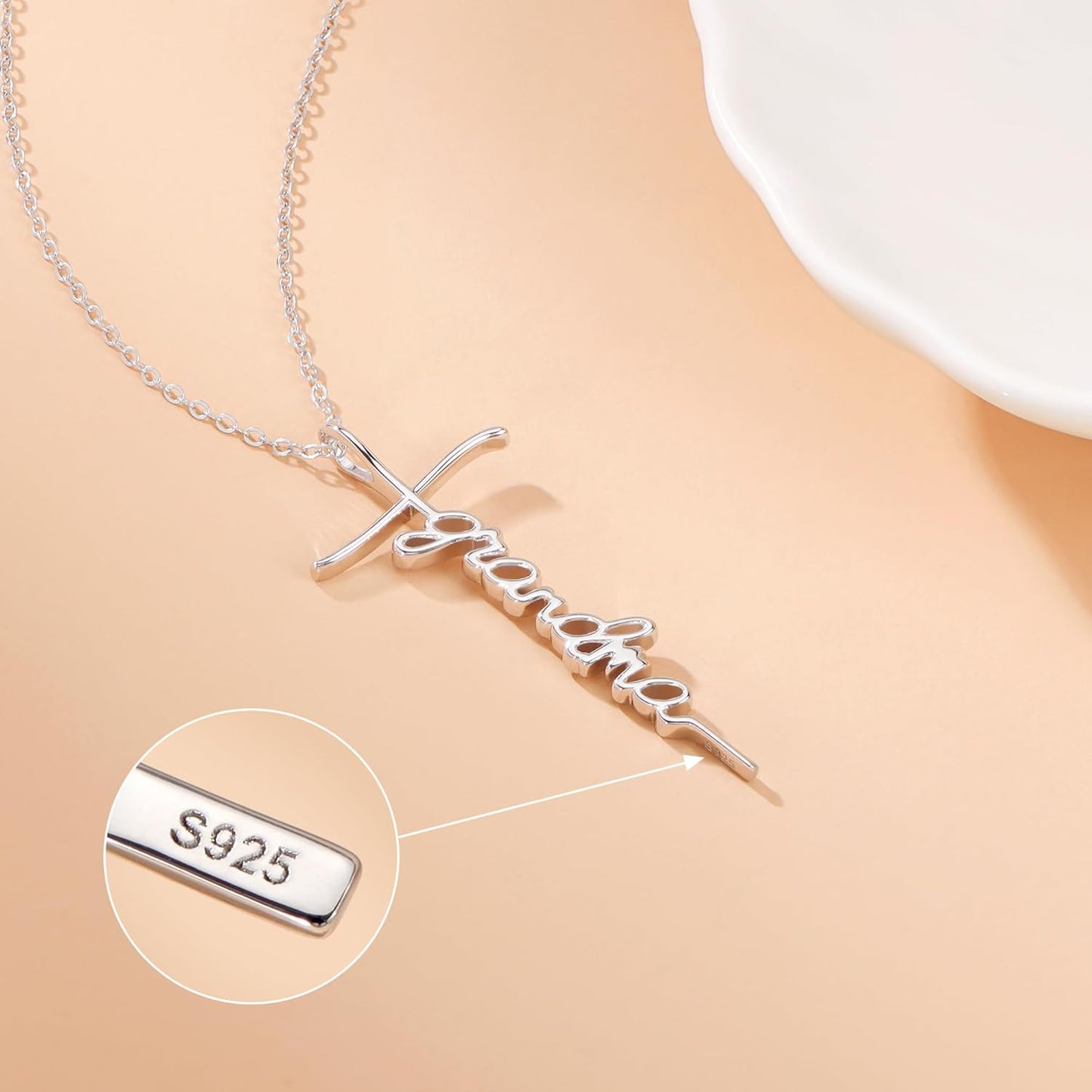 Lcherry Faith Cross Pendant Necklace for Women Religious Christian Jewelry Mother's Day Gifts for Women