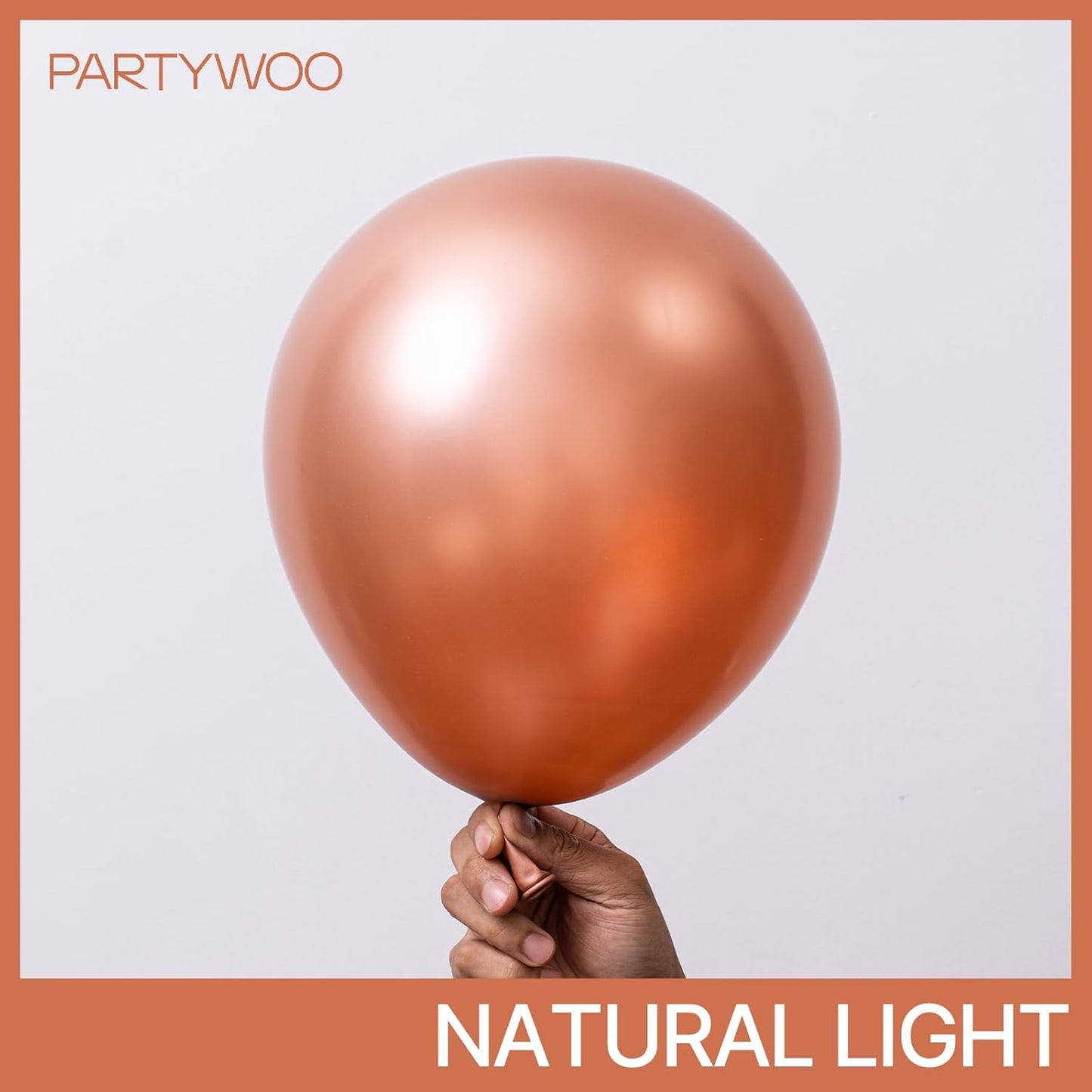 PartyWoo Metallic Rose Gold Balloons 50 pcs 12 Inch Latex Helium Balloons for Wedding Engagement Baby Shower Bridal Shower Gender Reveal Bachelorette Birthday Party Decorations Rose Gold-G107