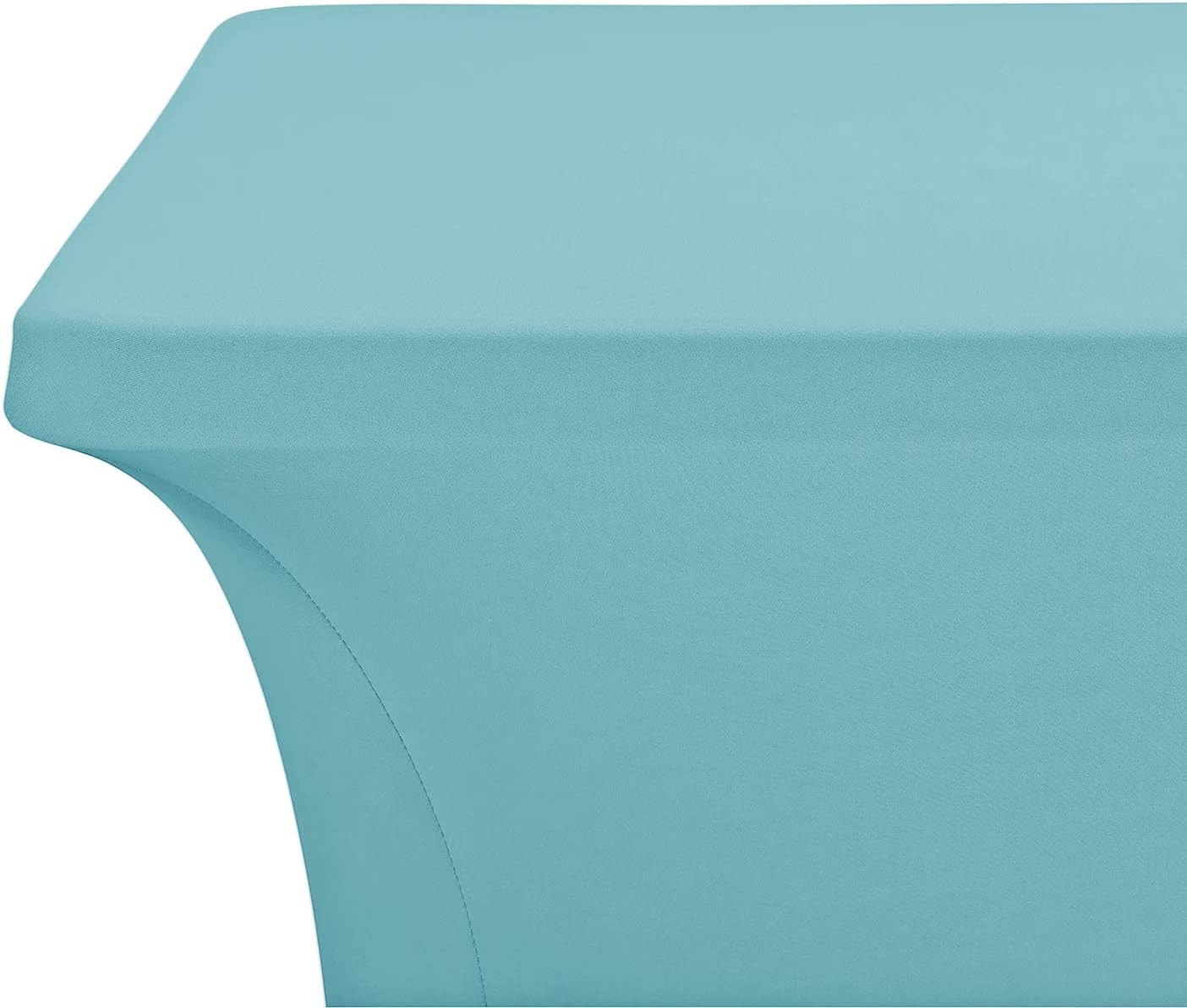 LZY Spandex Fitted Stretch Table Cover for 4ft or 6ft or 8ft Folding Table, Rectangular Cocktail Tablecloth, Perfect for Party or Banquet