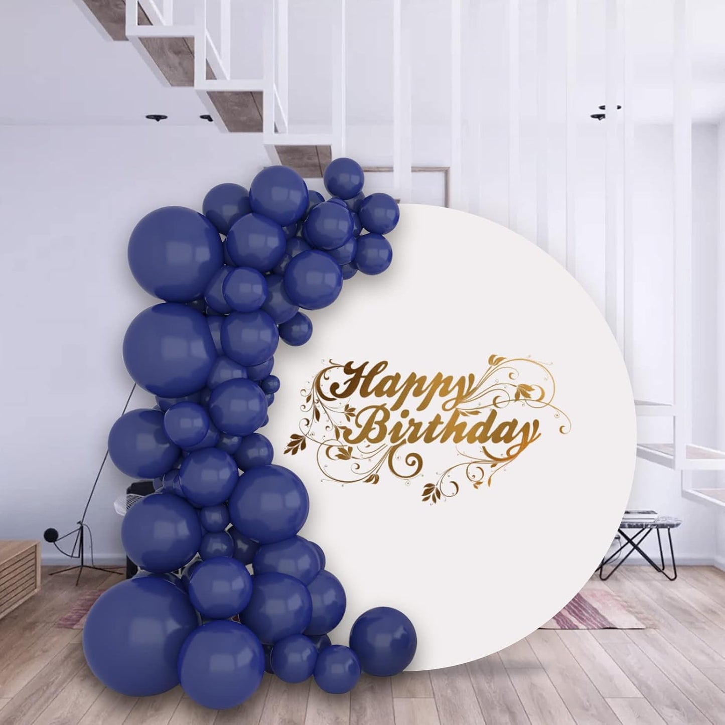 134Pcs Navy Blue Balloons Different Sizes 5 10 12 18 Inch Navy blue Latex Balloon for Birthday Wedding Baby Shower.