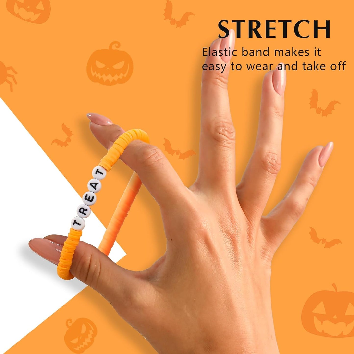 Friendship Bracelets Trendy Heishi Clay Bead Bracelets Stack Gold Beaded Stretch Bracelets for Women Boho Stackable Bracelets Bulk Cute Preppy Jewelry