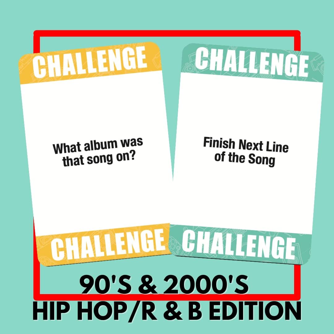 Lyrically Correct '90s & 2000s Music Trivia Card Game - Hip Hop and R&B Edition - Finish The Lyrics Challenge, Fun for Adults, Party or Family Night