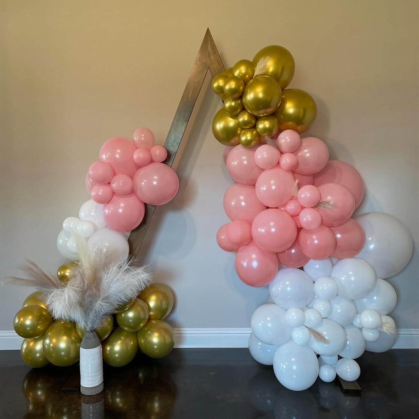 Dusty Pink Balloons, 150 pcs Different Sizes Pack of 18 Inch 12 Inch 10 Inch 5 Inch Cavern Pink Balloons for Balloon Garland Balloon Arch as Birthday Party Wedding Decorations