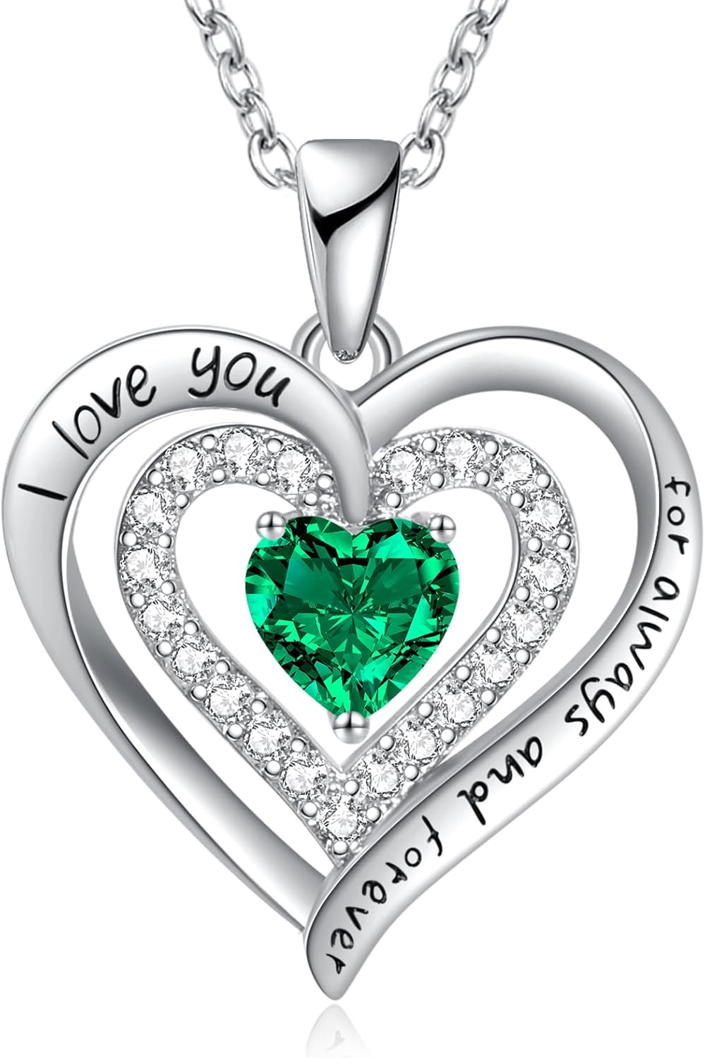 REDBEE Necklaces for Women Birthstone Heart Necklace Jewelry for Wife Girlfriend Woman Necklace