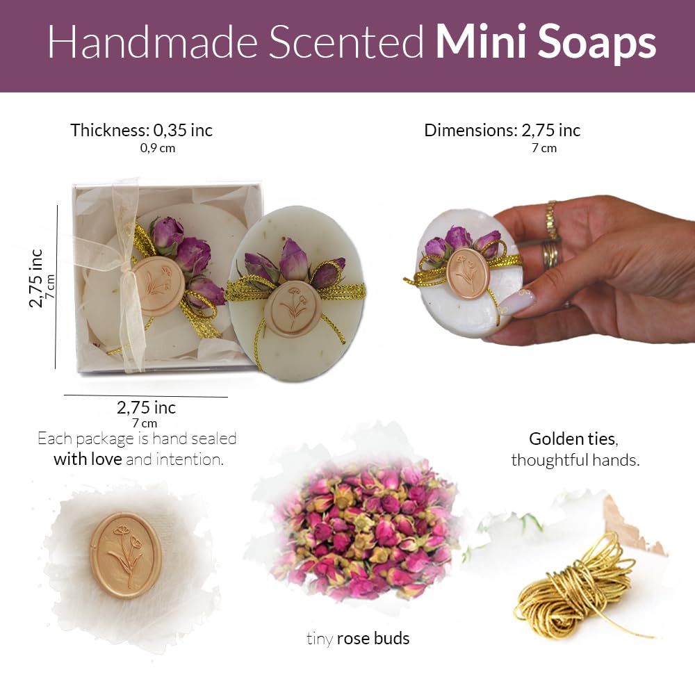 Organic Bridal Shower Party Favors Mini Soap Adult Party Favors Bridal Shower Gifts for Guests Oval Soap Wedding Favors