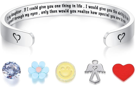 SAM & LORI Personal Bracelets for Teens/Women-Inspirational Jewelry Gifts (Various Designs) for Daughter/Sister/Mom/Friends-Adjustable Bracelet in a Pretty Gift Box