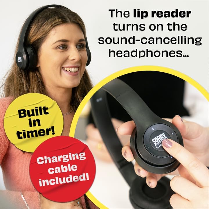 Sorry What Game - Uncensored Lip Reading Party Games for Adults - Based On The Headphone Challenge TikTok Trend - 2+ Players 40,000 Funny Phrase Combos - Card Games for Adults & Friends (Ages 17+)