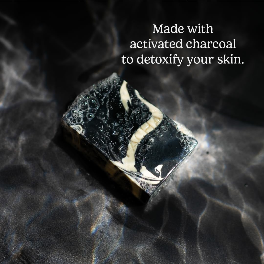 Pacha Soap Co. Bar Soap, Earthy Clean Bundle, 3-Pack (4 oz ea) - Coconut Lemon, Dirty Hippie, and Charcoal - Premium, Handcrafted, Hydrating, Natural Face Wash, Hand Cleanser, Soothing Essential Oils