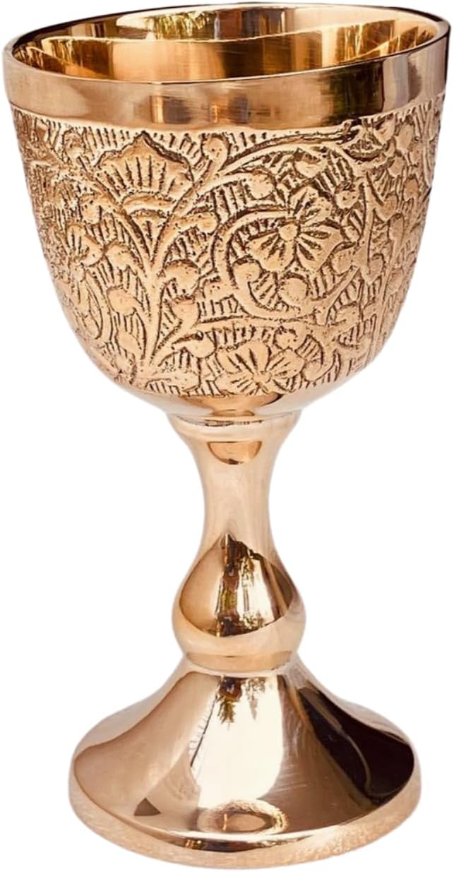 ALADEAN Vintage Chalice Goblet | 1x Royal Wine Cups of King Arthur - Renaissance Medieval Gifts for Communion, Christmas Wedding Anniversary Drinkware Pack of 1pc (Prince Goblet)