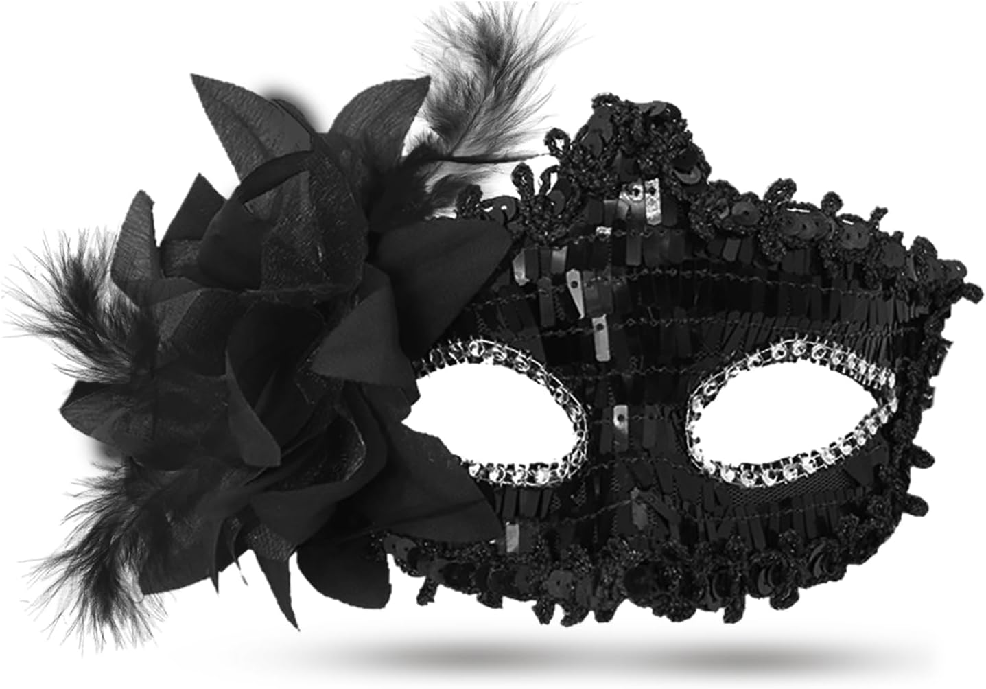 MYMENU Masquerade Mask for Women Couple Masquerade Mask for Men Shiny Venetian Mask Halloween Mask for Party Prom