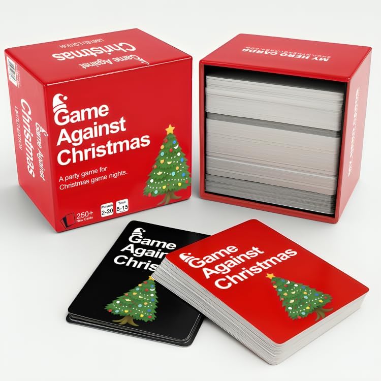 Game Against Christmas – Adult Party Card Game for Hilarious Holiday Nights, 250+ Cards, Quick to Learn, Perfect for White Elephant, Secret Santa, Office Parties & Friendsmas