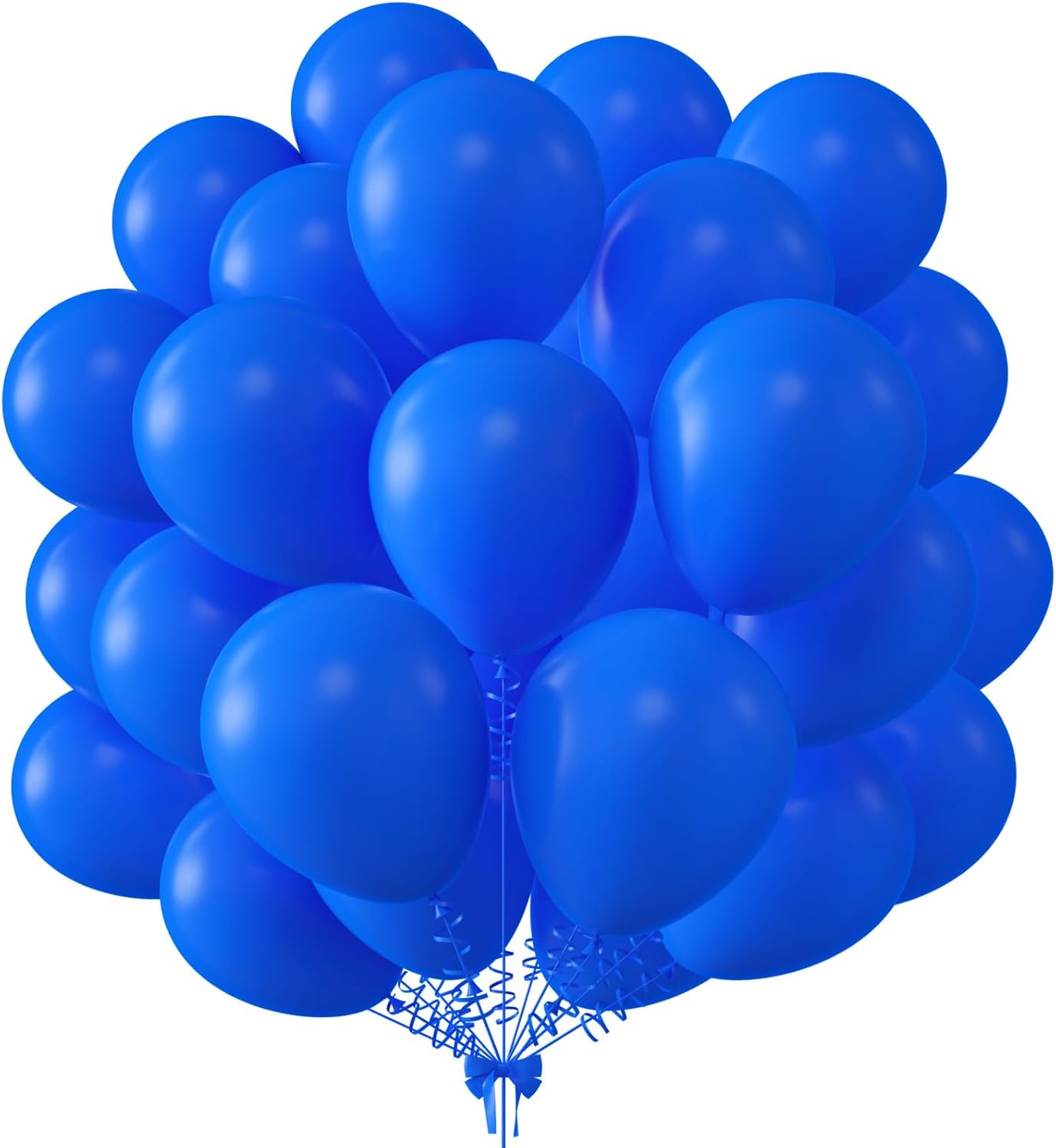 KALOR 12 Inch Royal Blue Balloons, 50 Pcs Latex Helium Balloons for Kid's Birthday Party, Baby Shower, Wedding, Graduate Party Decorations