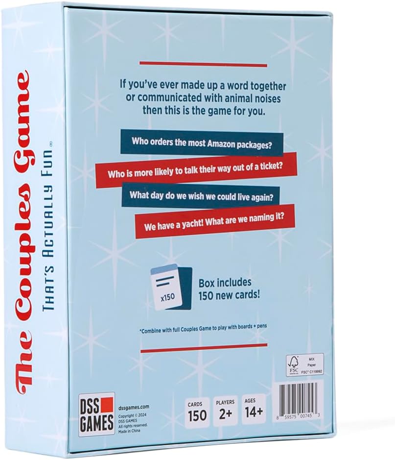 The Couples Game That's Actually Fun Expansion Pack | 150 Fun Questions to Play with Your Partner | Couples Card Games | Party Card Games for Date Nights & Game Nights | Ages 17 Up