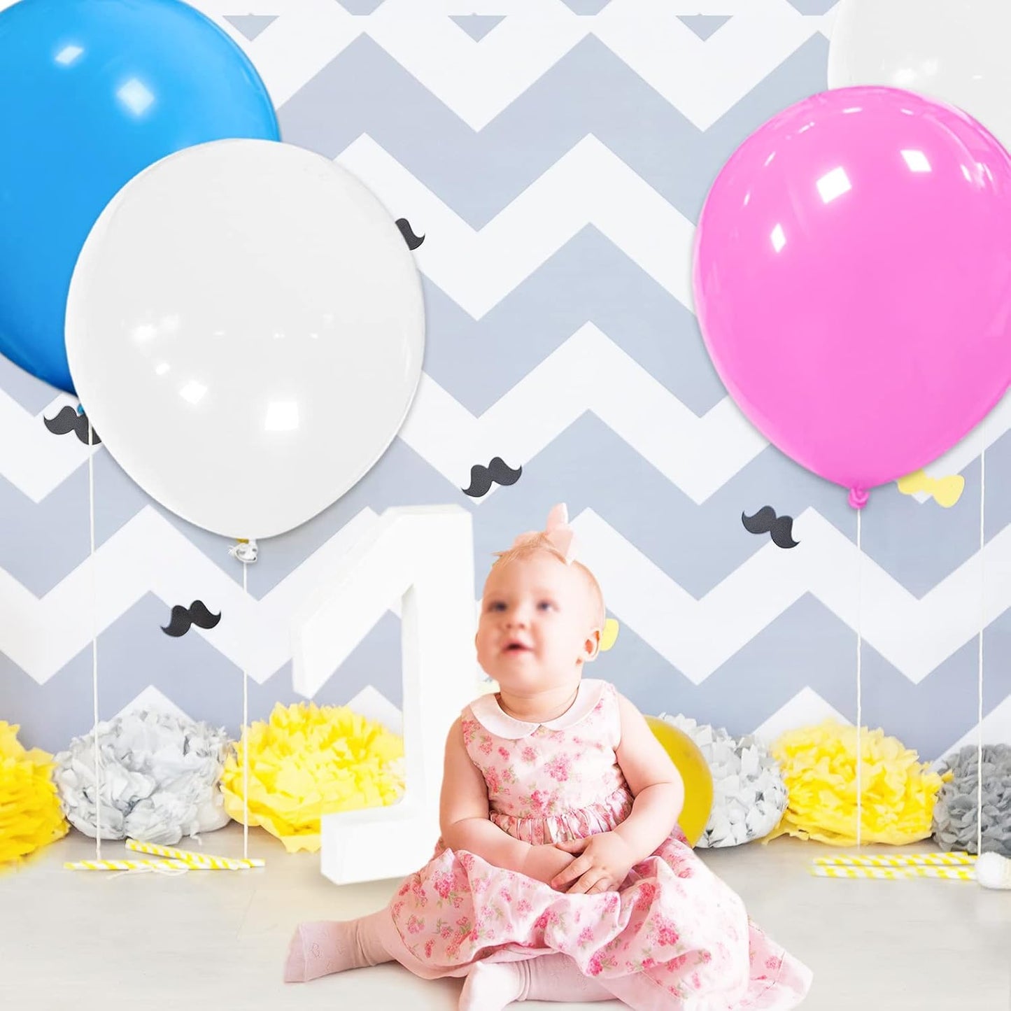 32Pcs White Big Balloons 18 Inch, Round Large Latex Party Balloons for Birthday Wedding Decorations. (white)