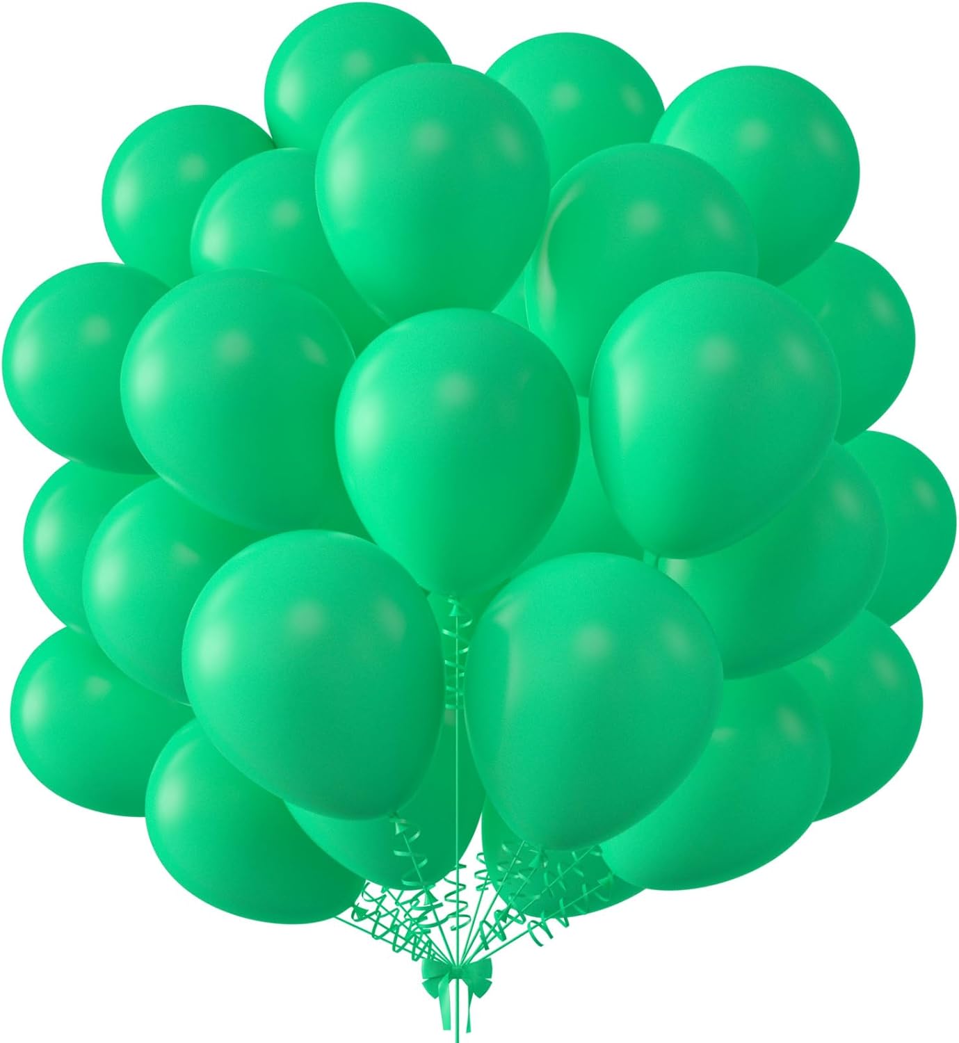 KALOR 12 Inch Light Green Balloons, 50 Pcs Latex Helium Balloons for Kid's Birthday Party, Baby Shower, Wedding, Graduate Party Decorations