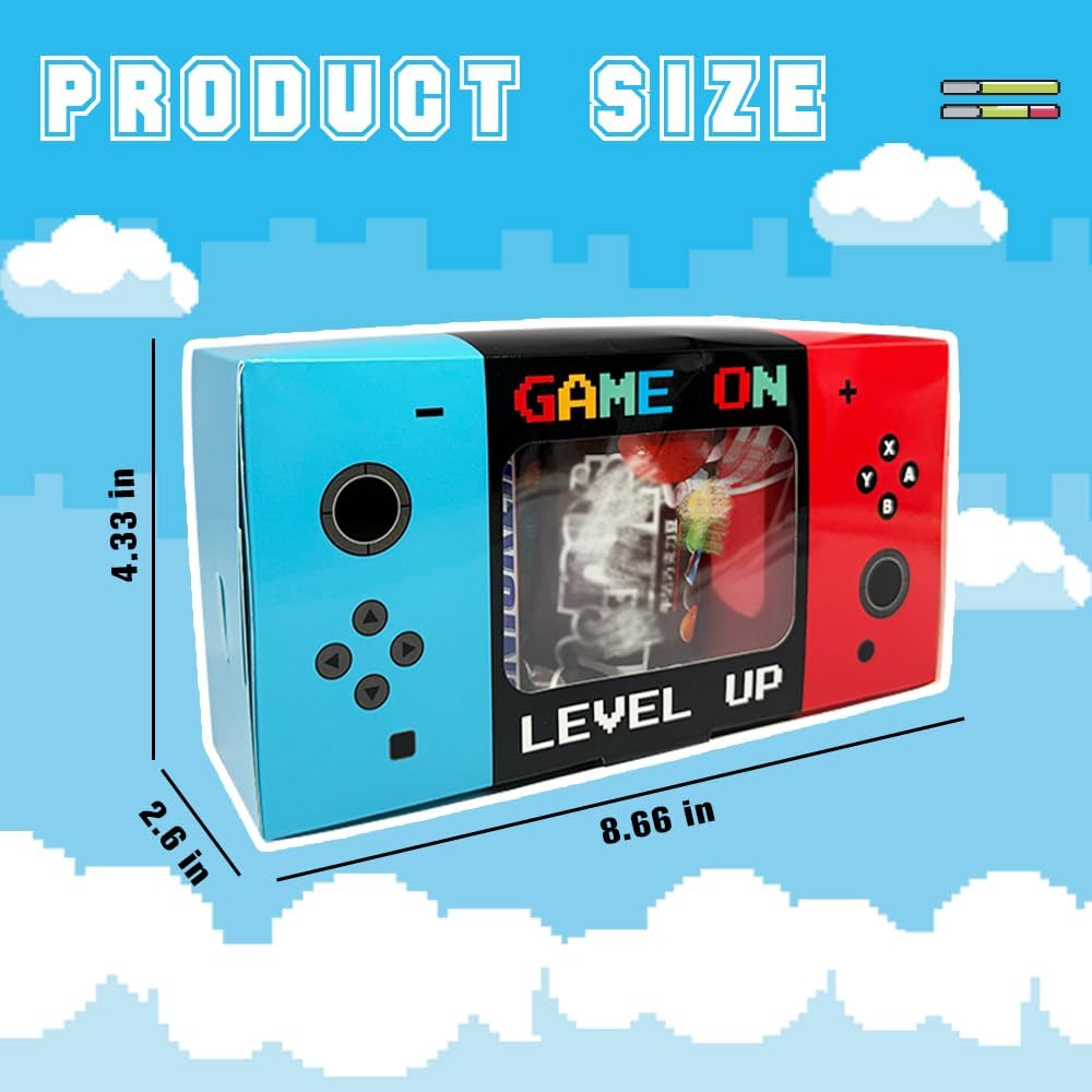 Shescrzionu Video Game Party Favors Boxes 12 PCS-Perfect Gamer Party Favors,Party Favor Boxes with Window,Game On Birthday Decorations Video Game Birthday Decorations,Game Bags,Video Game Gifts Aa01