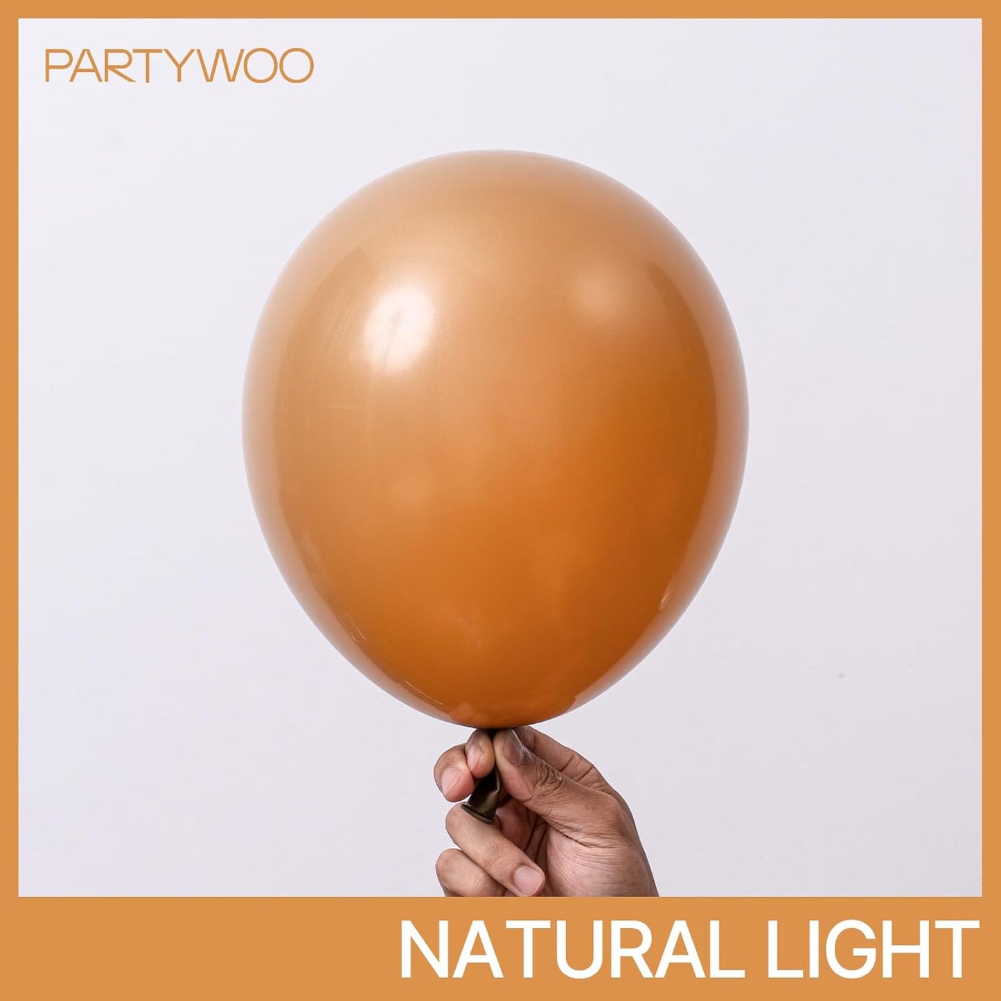 PartyWoo Light Brown Balloons 50 pcs 12 Inch Caramel Brown Tan Boho Neutral Balloons for Graduation Birthday Wedding Baby Shower Gender Reveal Forest Jungle Safari Party Decorations Brown-F10