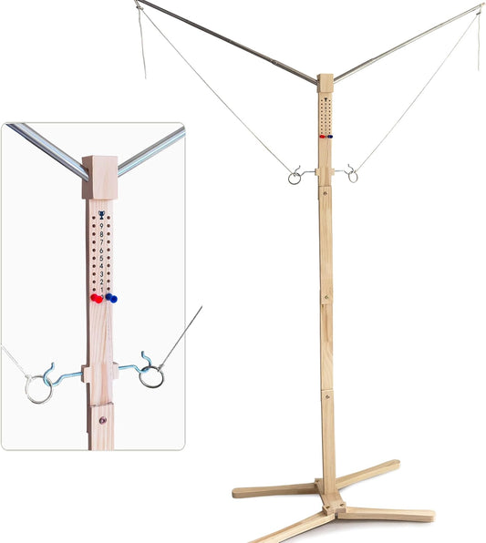 Standing Hook and Ring Game, Oversize Movable Indoor Outdoor Hook and Rong Toss Game with String Party Yard Swing Game Night Man Cave for Adults Family