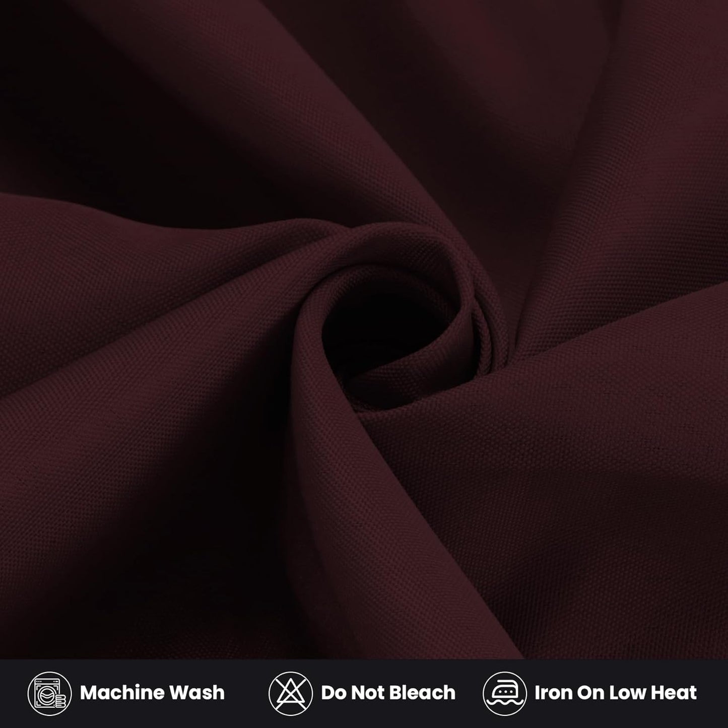 Ascoza 2 Pack Fitted Tablecloth for 4 Foot Rectangle 48 x 24 Inch Eggplant Table Covers Water Resistant Polyester Cloth for Folding, Parties,Display, Trade Show (Eggplant)