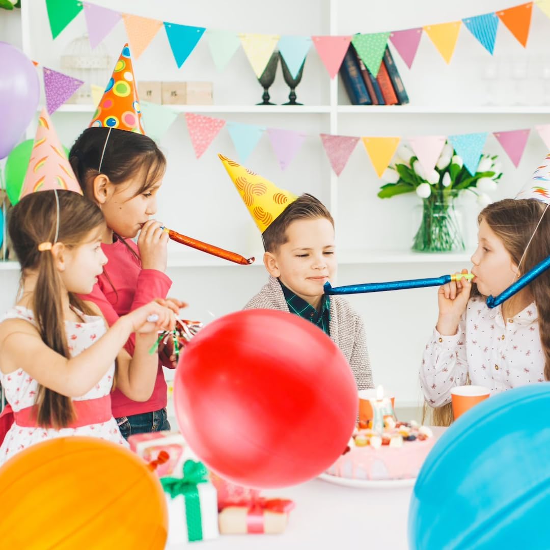 Giraffe 18 Inch Large Thick Latex Neon Rubber Punch Balloons for Kids 30 Pack Bulk - Balloons Party Favors 8-12 Outdoor Strong Party Baloons - Stocking Stuffers for Kids