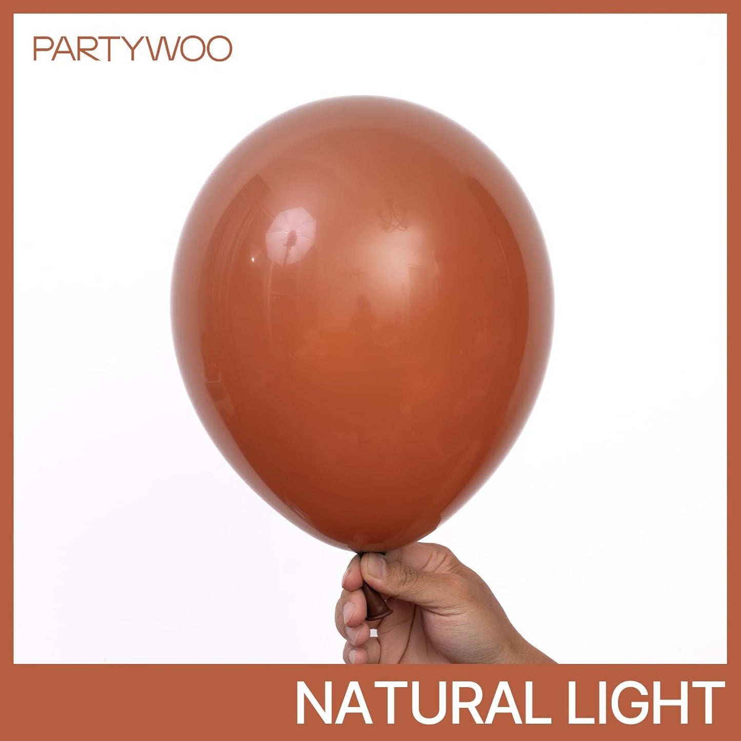 PartyWoo Brown Balloons 50 pcs 12 Inch Dark Brown Boho Neutral Coffee Latex Helium Balloons for Wedding Baby Shower Gender Reveal Graduation Safari Woodland Birthday Party Decorations Brown-F08