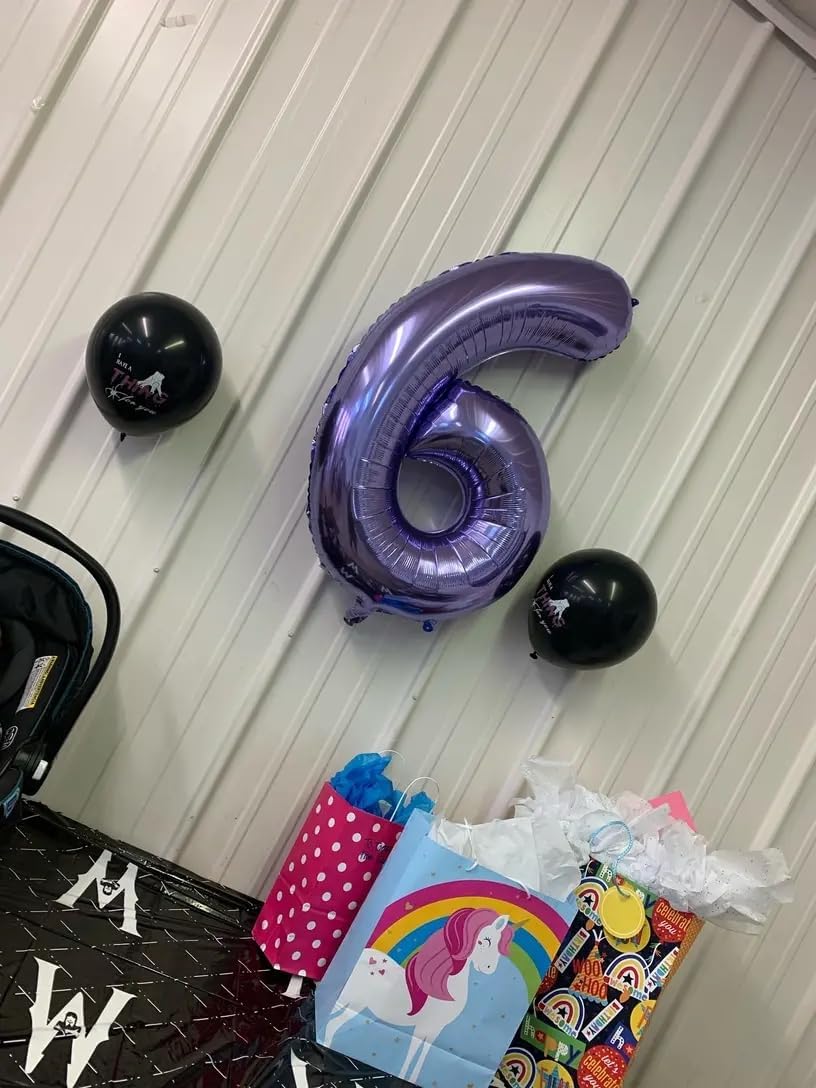 Purple Number 19 Balloon 40 inch, 19 Number Balloons, 19th Purple Birthday Decorations, 19 Year Old Girls Boys Party Supplies