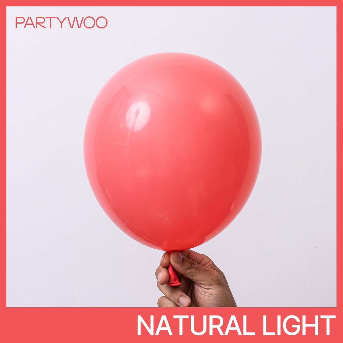 PartyWoo Coral Balloons 50 pcs 12 Inch Coral Pastel Red Watermelon Pink Latex Helium Balloons for Wedding Baby Shower Gender Reveal Graduation Anniversary Summer Birthday Party Decorations Pink-Q11