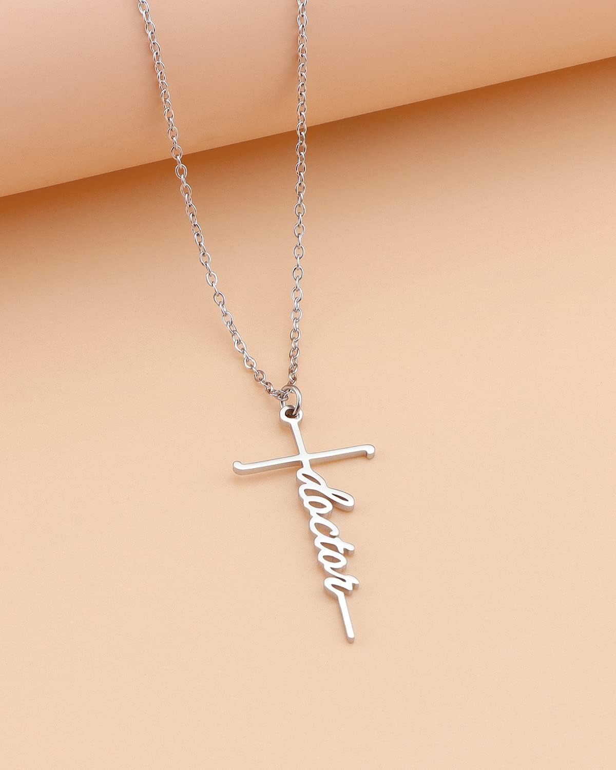 Lcherry Faith Cross Pendant Necklace for Women Religious Christian Jewelry Mother's Day Gifts for Women