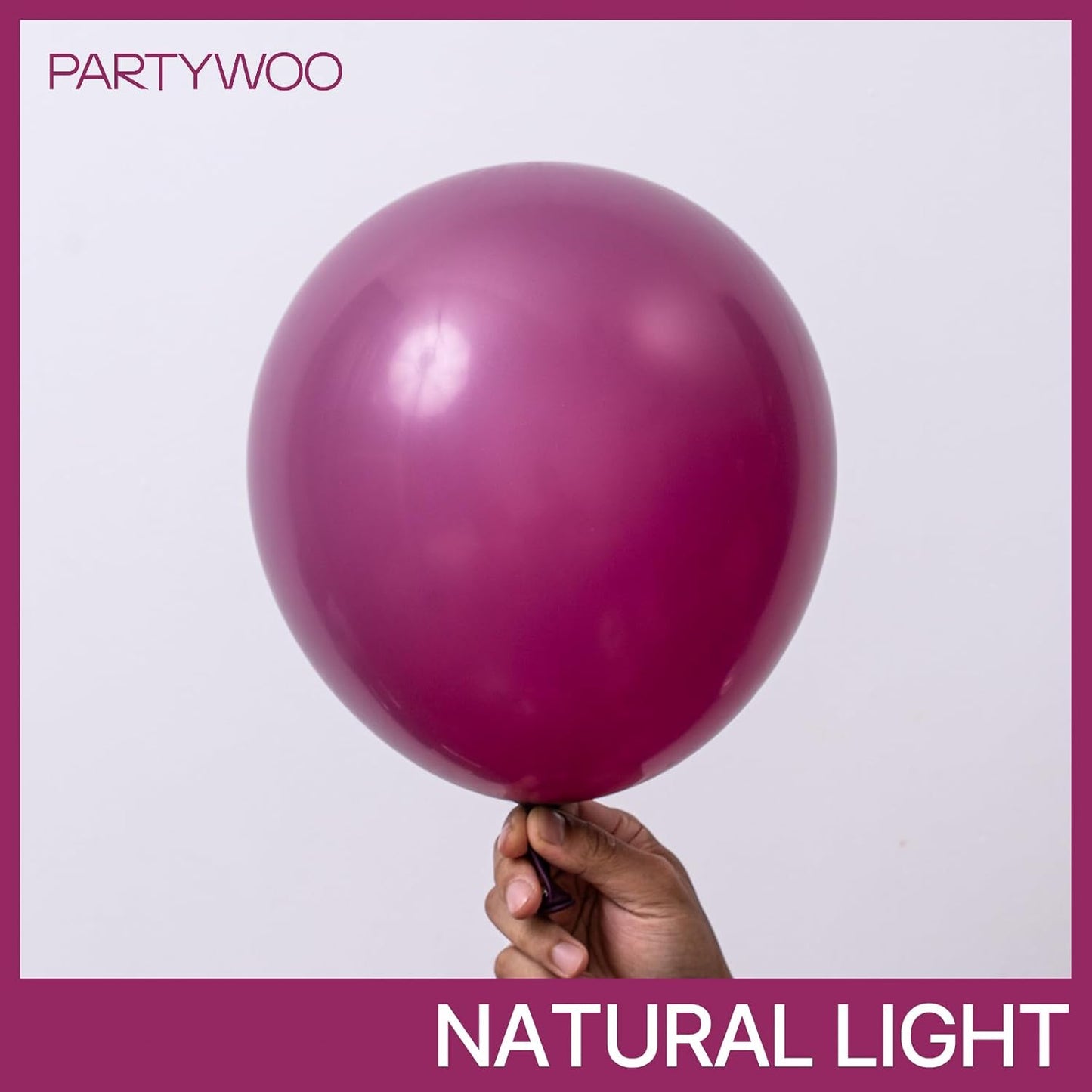 PartyWoo Dark Purple Balloons 50 pcs 12 Inch Dark Magenta Plum Latex Helium Balloons for Graduation Baby Shower Gender Reveal Wedding Butterfly Halloween Birthday Party Decorations Purple-F13