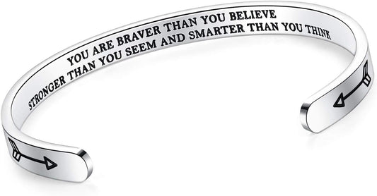 SAM & LORI Personal Bracelets for Teens/Women-Inspirational Jewelry Gifts (Various Designs) for Daughter/Sister/Mom/Friends-Adjustable Bracelet in a Pretty Gift Box