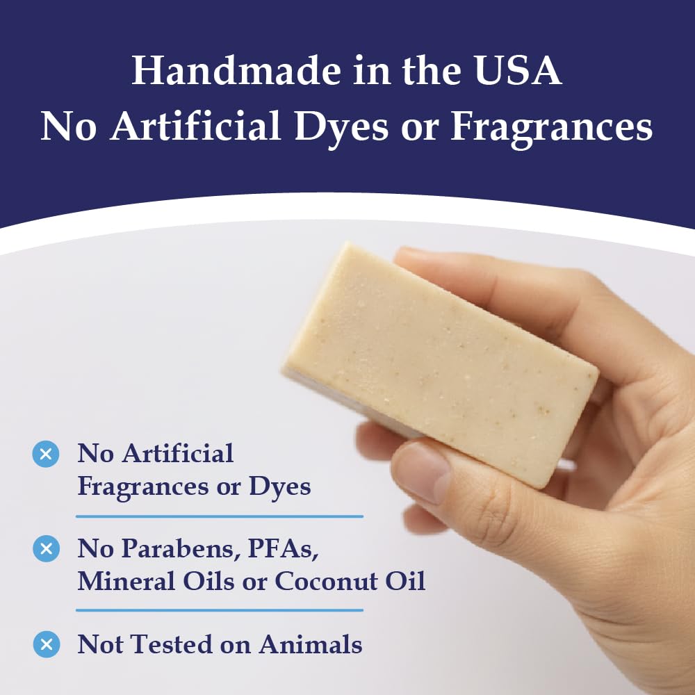 Noble Formula 2% Pyrithione Zinc (ZnP) Emu Oil Bar Soap, Especially Formulated for Acne, Psoriasis, and Eczema, Safe for Daily Use and All Skin Types, 3.25 oz