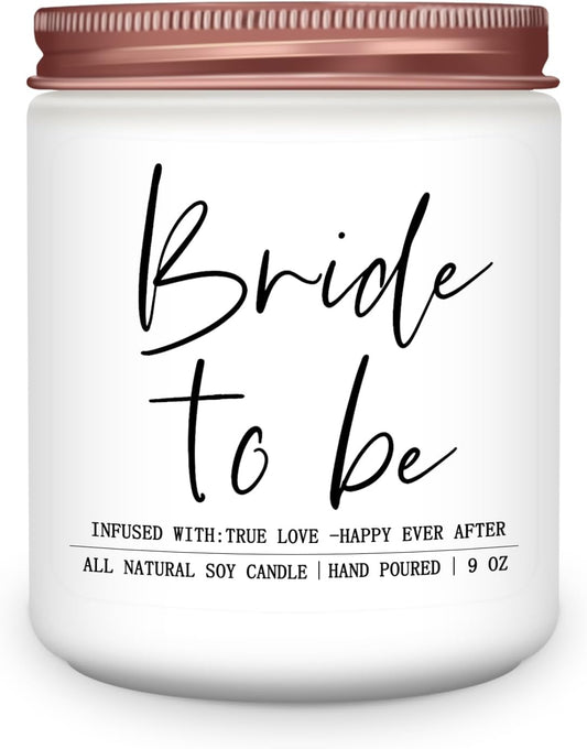 Bride to Be Gifts for Women,Unique Engagement Anniversary Wedding Candles Gift for Her,Bridal Shower Scented Candle for Bride(9oz)