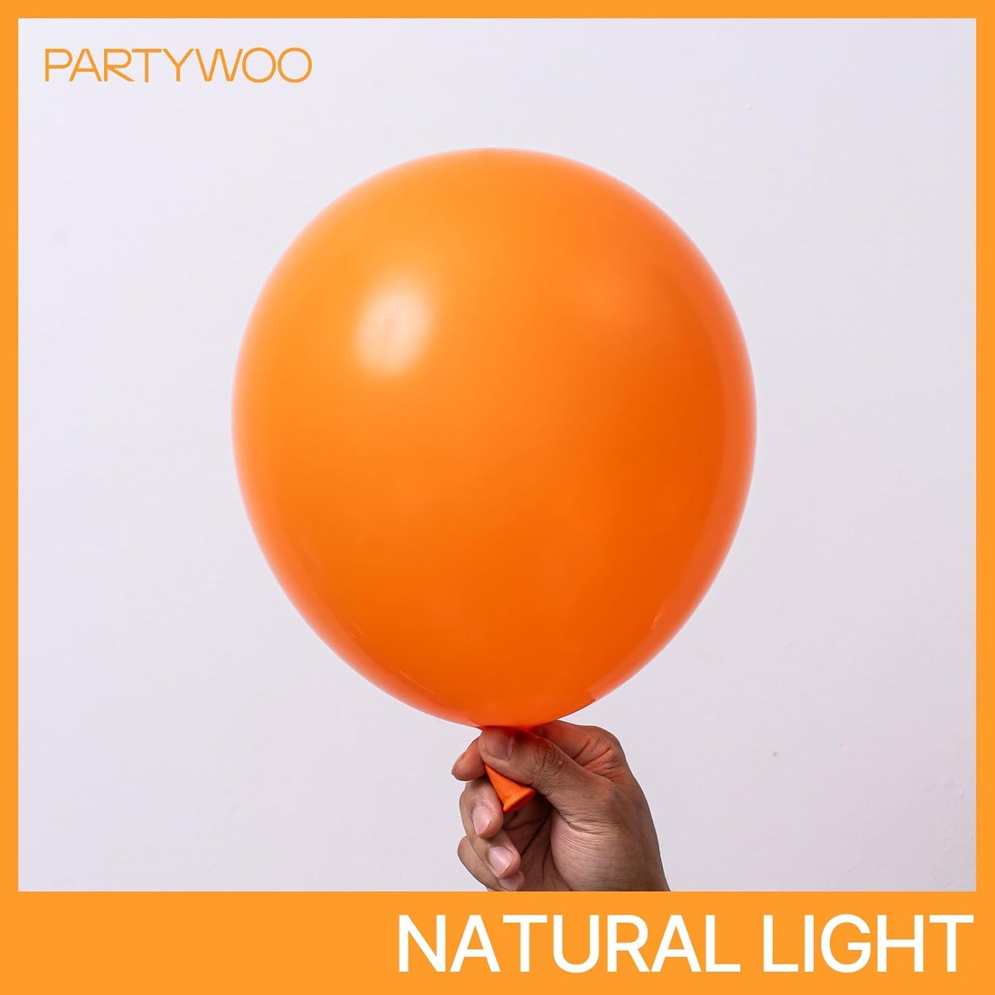 PartyWoo Orange Balloons 128 pcs Different Sizes of 18 12 10 5 Inch Fall Balloon Arch Kit Garland for Thanksgiving Halloween Little Cutie Baby Shower Birthday Party Decorations Orange-Y9