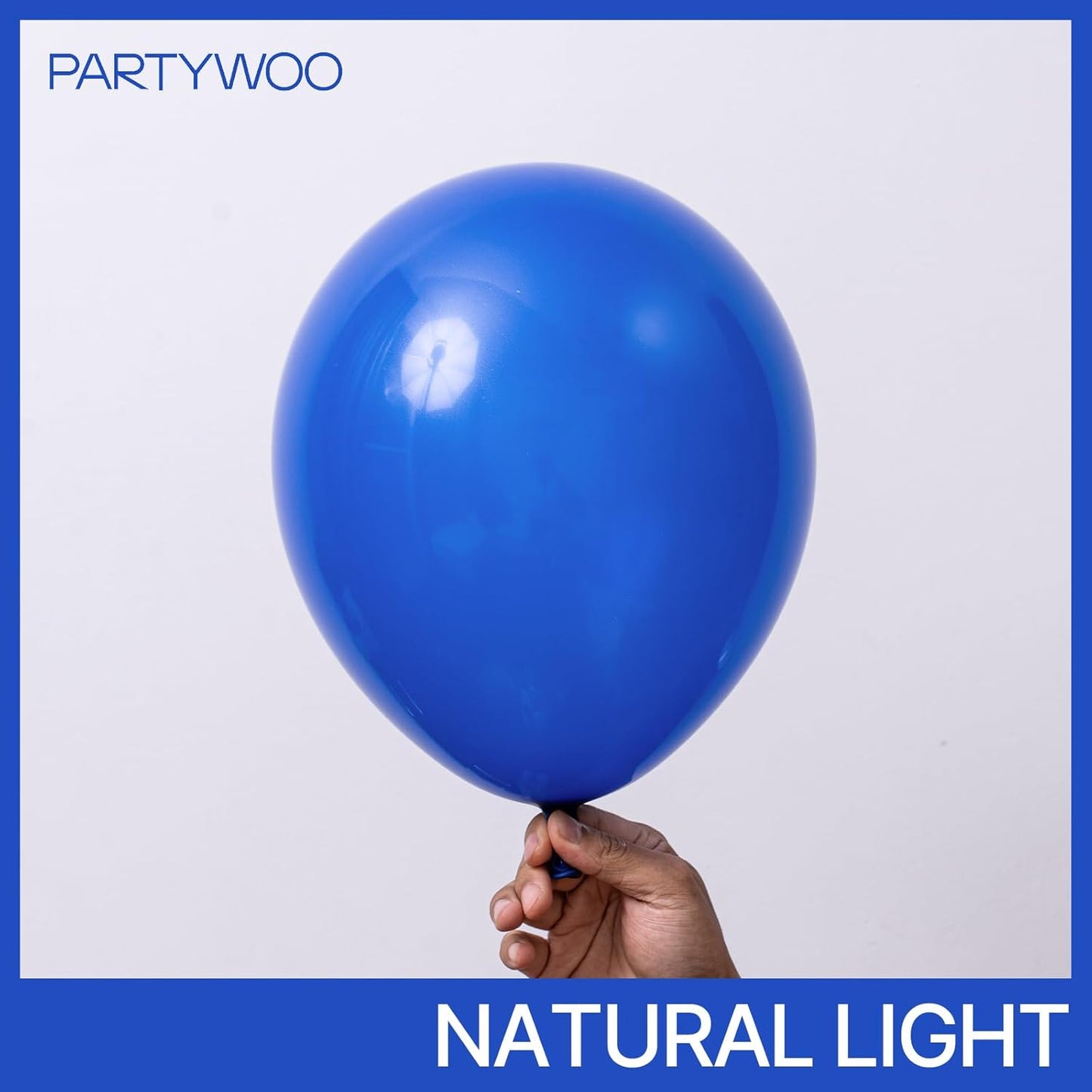 PartyWoo Royal Blue Balloons 92 pcs Different Sizes of 18 12 10 5 Inch Dark Blue Matte Balloon Arch Kit Garland for Graduation 4th of July Baby Shower Birthday Party Decorations Blue-Y59