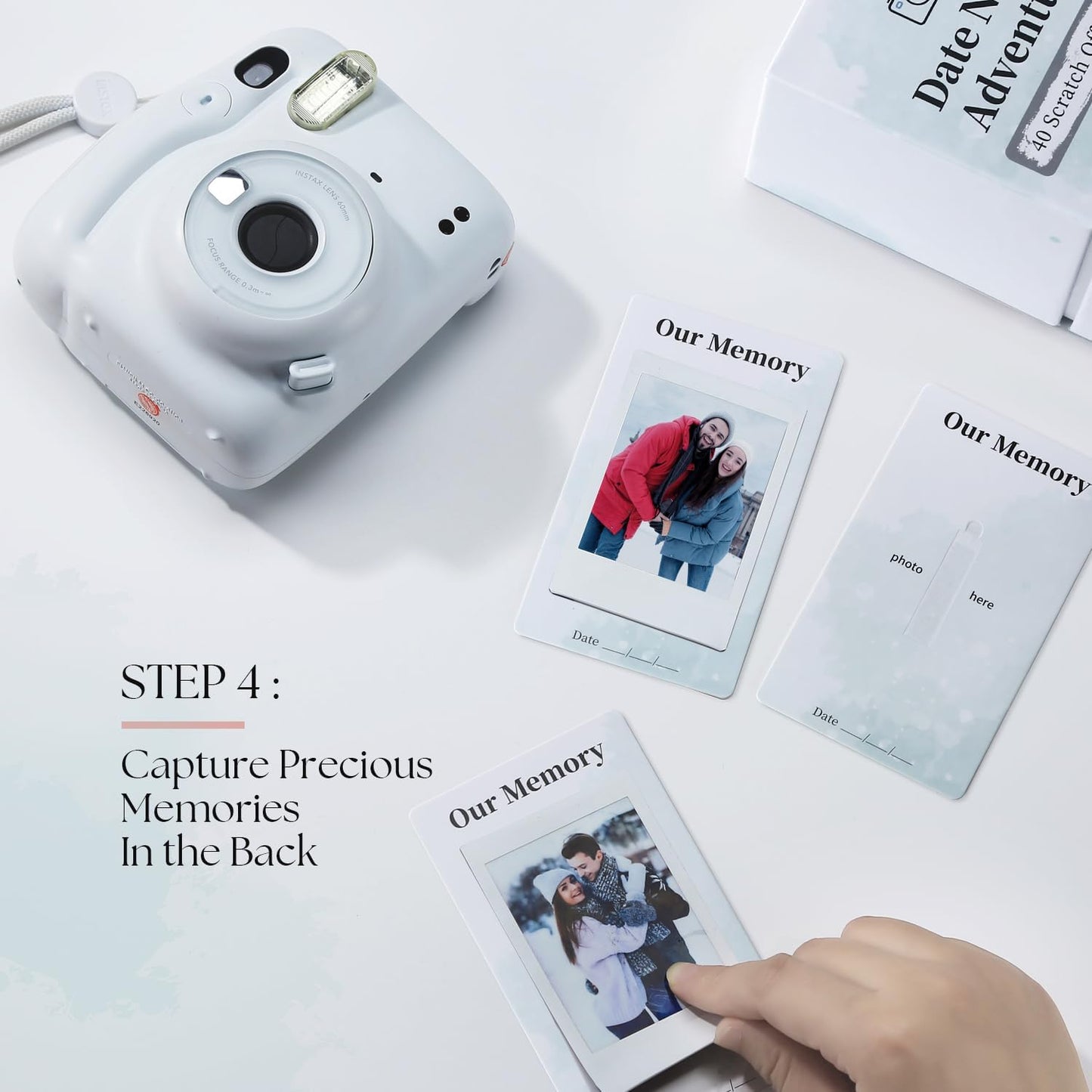 40 Date Ideas for Couples Date Night - Unique Scratch Off Date Night Card Gifts for Boyfriend, Romantic Engagement, Bridal Shower and Wedding Anniversary Couples Gifts for Him, Bride