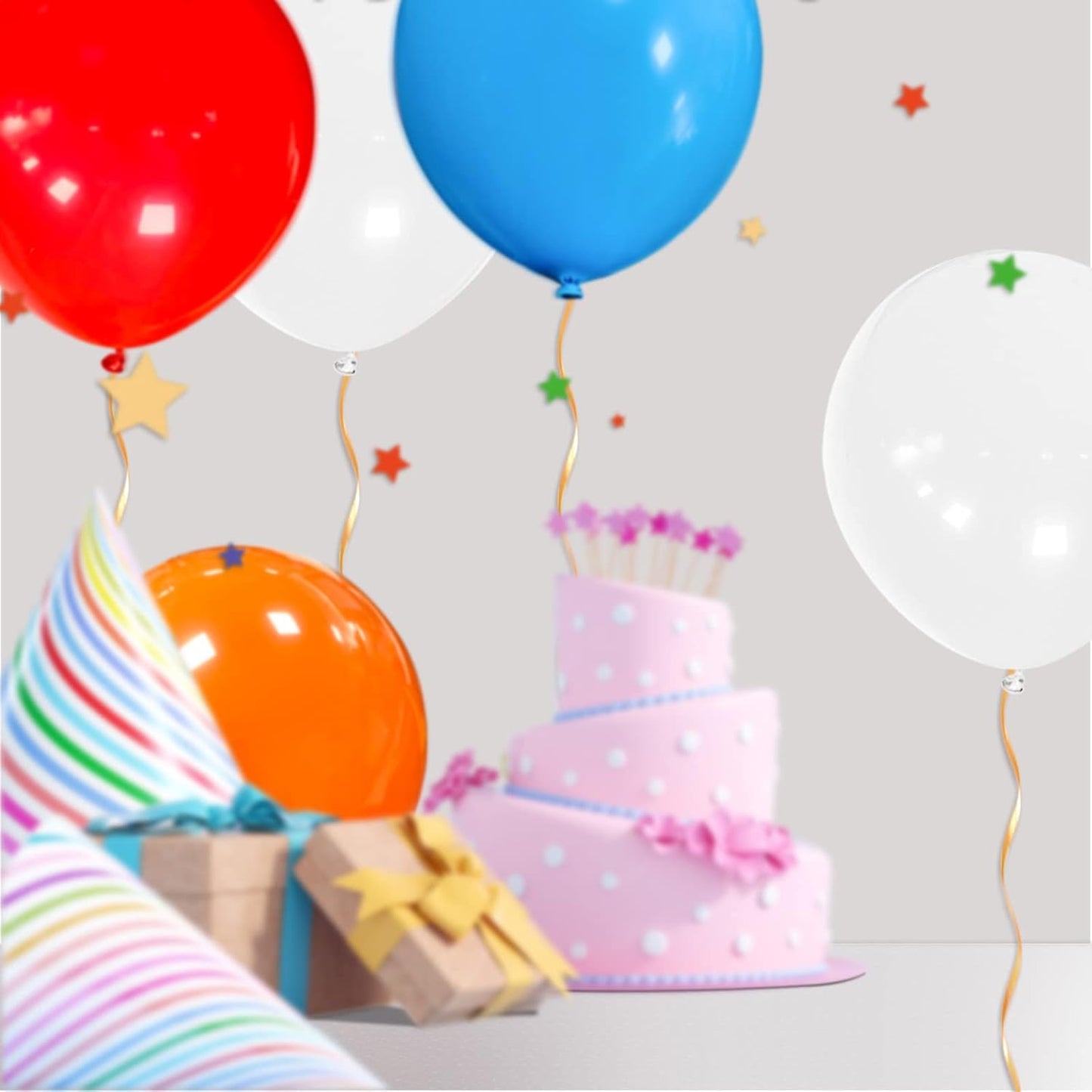 32Pcs White Big Balloons 18 Inch, Round Large Latex Party Balloons for Birthday Wedding Decorations. (white)