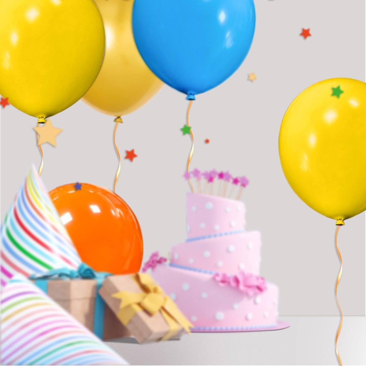 32Pcs Yellow Big Balloons 18 Inch, Round Large Latex Party Balloons for Birthday Wedding Decorations. (yellow)