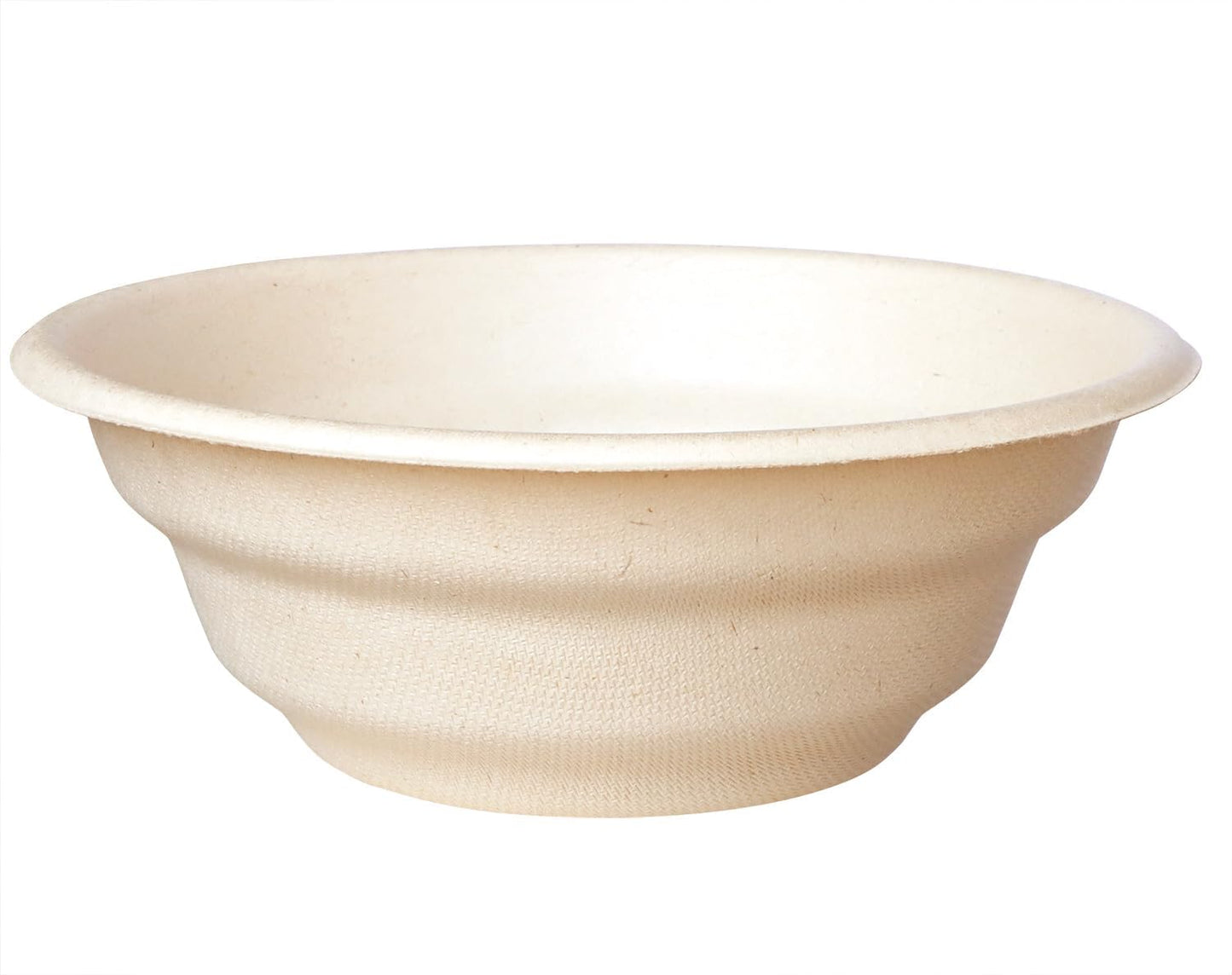 GreenWorks 100 Count 24 OZ Compostable Bowls, Natural Unbleached Biodegradable Bagasse and Bamboo fiber Paper Bowls