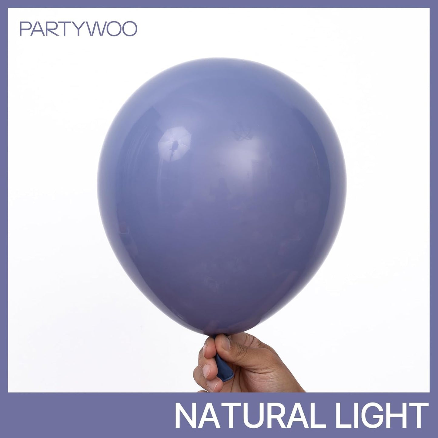 PartyWoo Dusty Blue Balloons 50 pcs 12 Inch Boho Slate Blue Latex Helium Balloons for Graduation Baby Shower Gender Reveal Wedding Anniversary Birthday Party Decorations Blue-F15