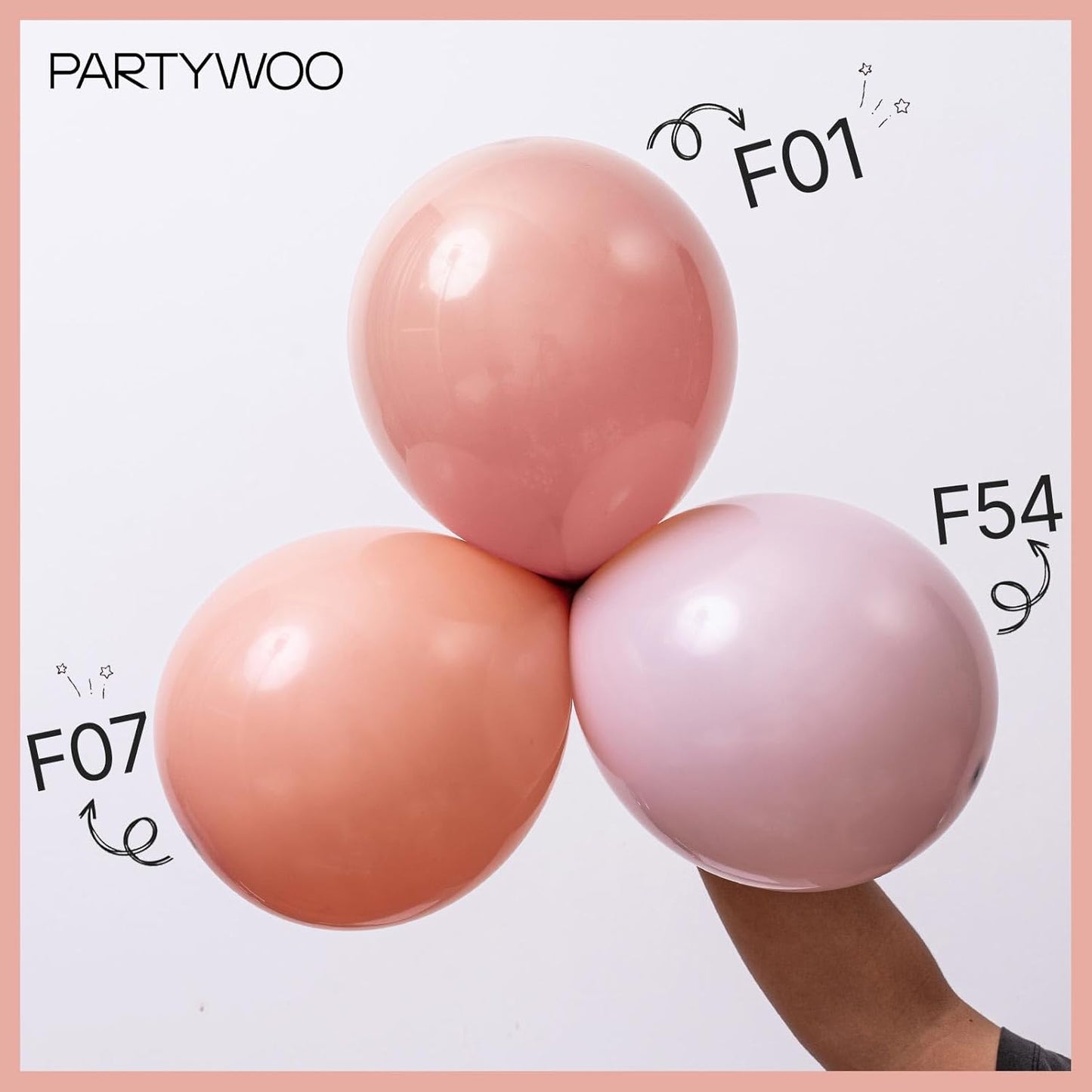 PartyWoo Dusty Pink Balloons 50 pcs 12 Inch Blush Pink Balloons for Graduation Baby Shower Gender Reveal Bachelorette Graduation Wedding Anniversaries Birthday Party Decorations Pink-F54