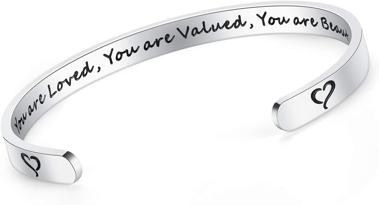 SAM & LORI Personal Bracelets for Teens/Women-Inspirational Jewelry Gifts (Various Designs) for Daughter/Sister/Mom/Friends-Adjustable Bracelet in a Pretty Gift Box