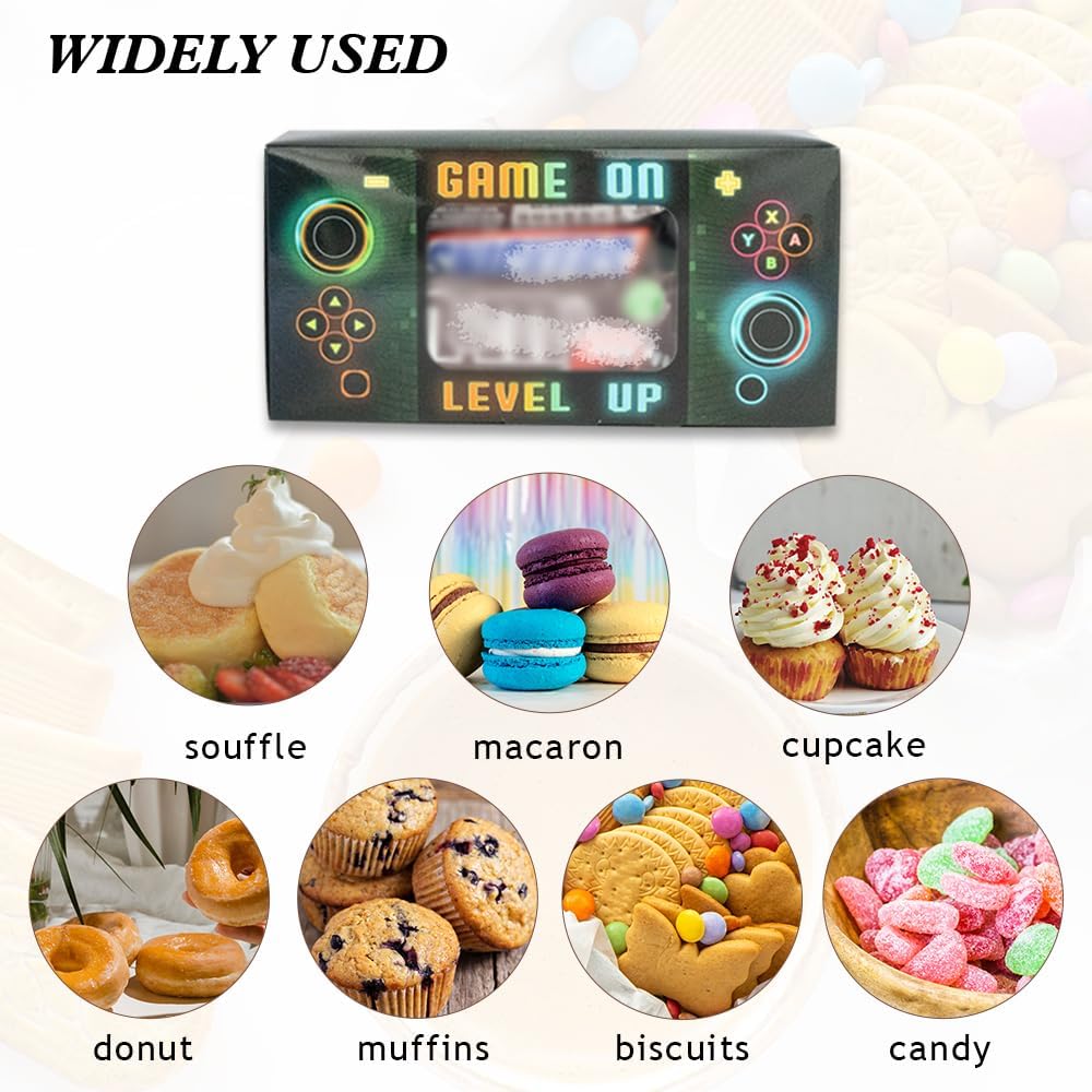 Shescrzionu Video Game Party Favors Boxes 12 PCS-Perfect Gamer Decors Party Favor Boxes with Window, Birthday Decorations Video Game Birthday Decorations Bags Gifts Aa13