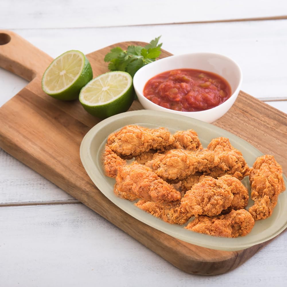 Aksipo 28 OZ 50 Count Paper Bowls, Oval Paper Bowls, Soup Bowl, Meal Prep Containers, Microwave Safe, Compostable, Large Disposable Bowls for Nacho, Burrito, Salad, Baked Potato, Chips and Cheese