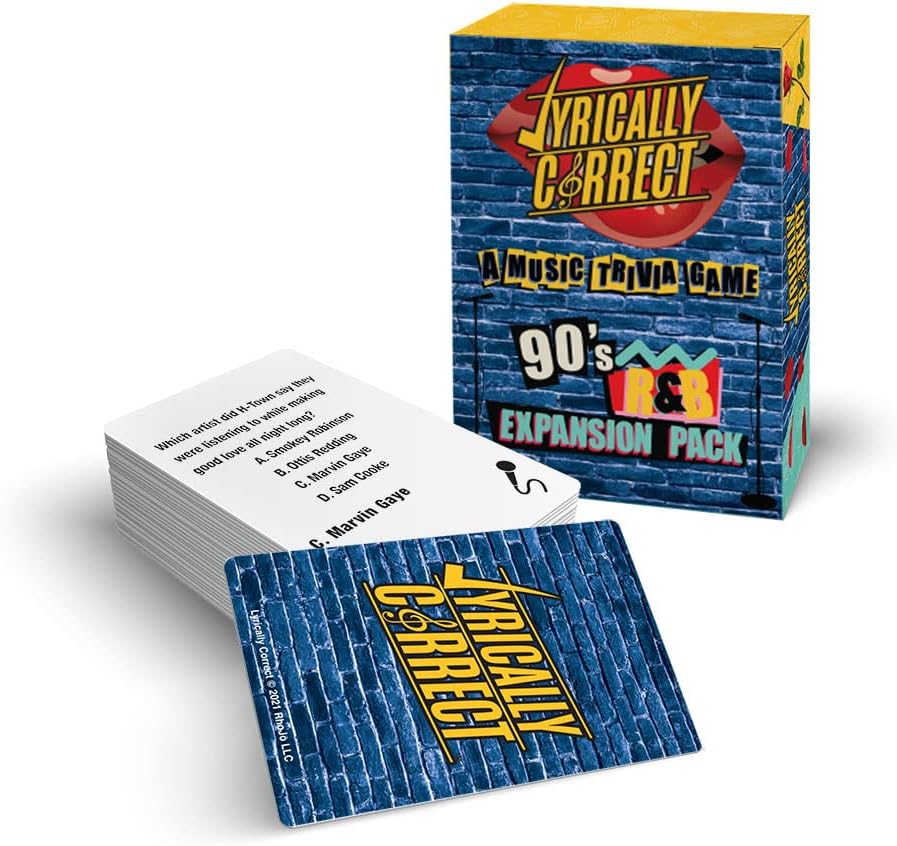 Lyrically Correct '90s R&B Expansion Pack - Music Trivia Card Game Add-On