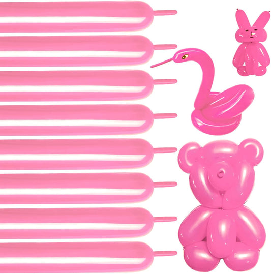 Light Pink 260 Balloons, Pink Long Balloons, Pink Twist Balloons, Pink Modelling Balloons, Pink Long Balloons for Balloon Animals,Pink Long Skinny Balloons， Pink 260Q Balloons for Party Suppies!