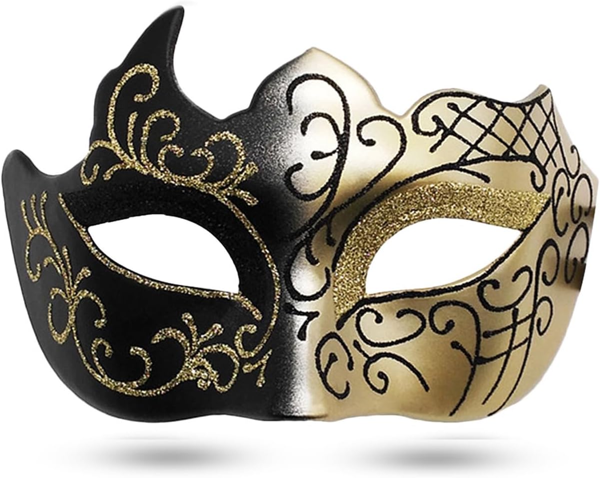 Masquerade Mask for Men Vintage Venetian Mask Halloween Mask for Party Prom Ball Costume Mask