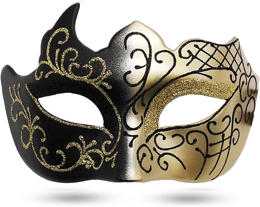 Masquerade Mask for Men Vintage Venetian Mask Halloween Mask for Party Prom Ball Costume Mask