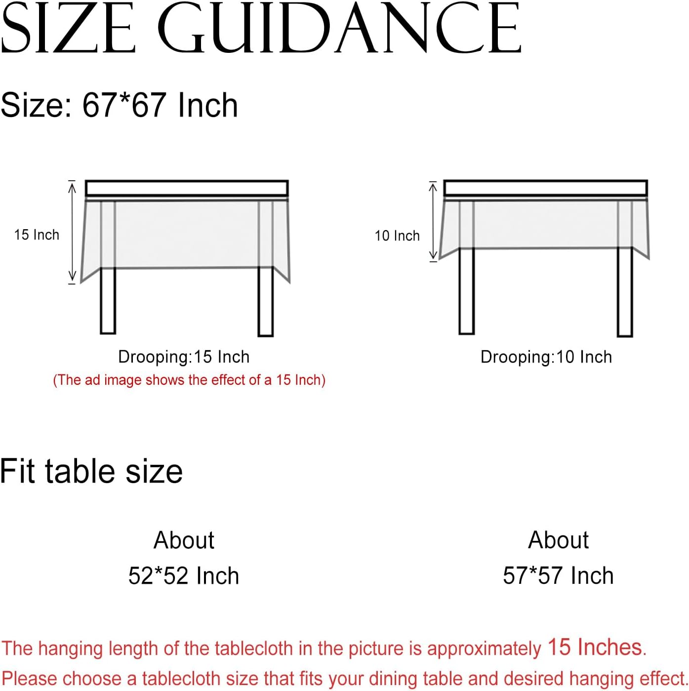 ISAENNE Designer French Linen Square Tablecloth,Red Floral Washable Indoor Table Cloth,Durable Home Decor Tablecloths for Dining Thanksgiving Kitchen Tea Party Christmas,67"*67"-Ruyi A