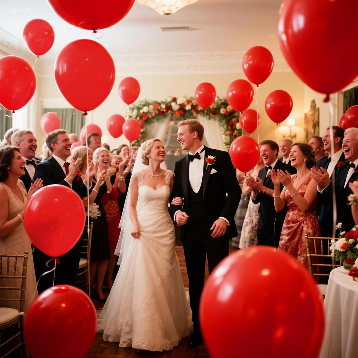 KAWKALSH Red Balloon 110pcs, 12 Inch Thickened Red Latex Helium Balloons for Graduation Wedding Independence Day Valentine's Day Memorial Day Christmas Engagement Birthday Party Decorations