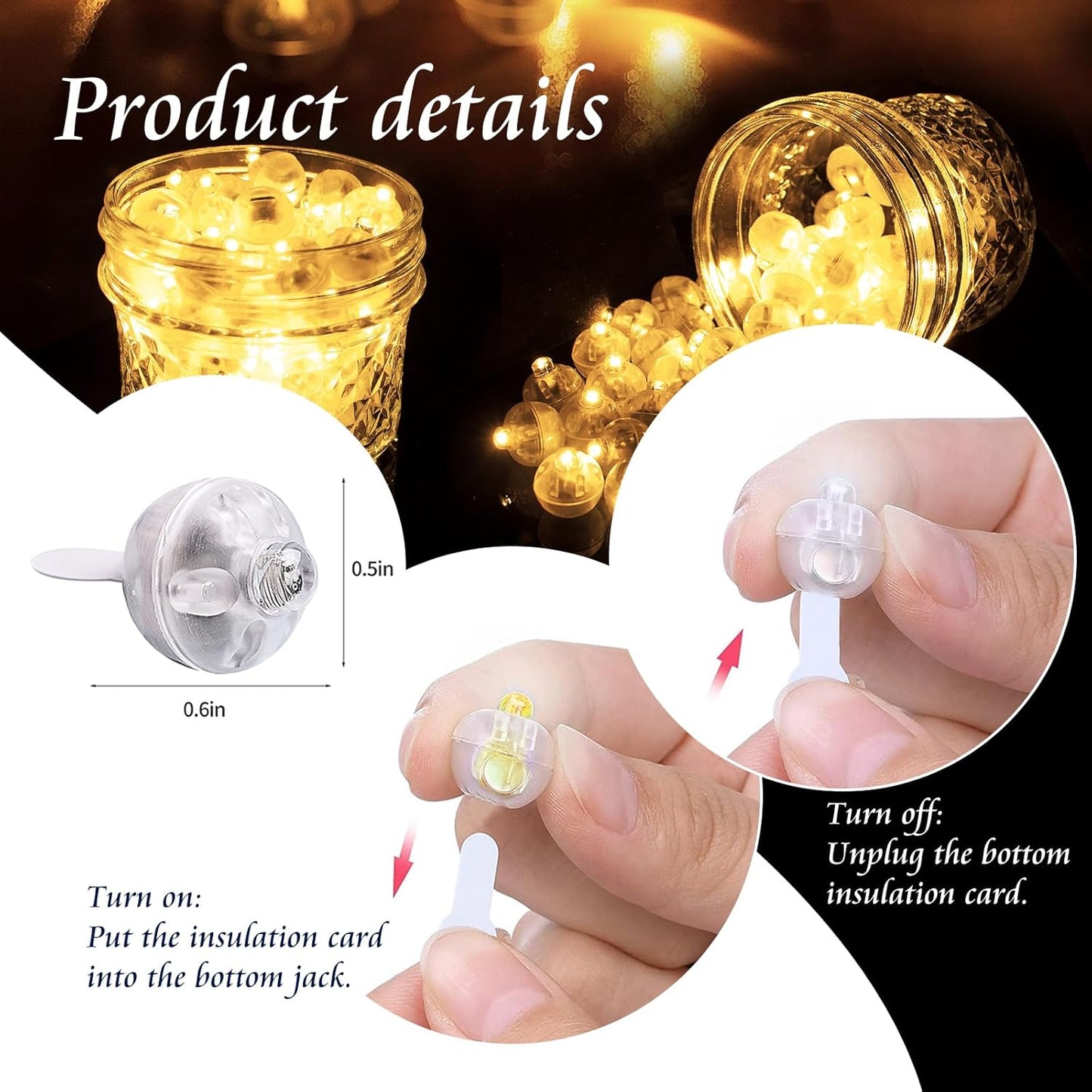 200pcs Balloon Lights Warm White Mini Led Lights Round Long Standby Time Multicolor Ball Lamps Paper Lantern Balloon Liamps for Easter Birthday Party Christmas Halloween Decoration